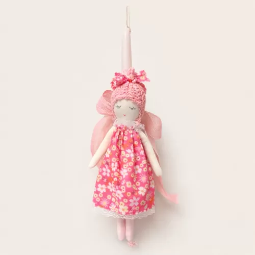 Πασχαλινή Λαμπάδα με Κούκλα Χειροποίητη