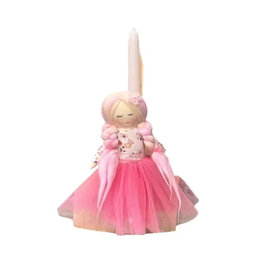 Πασχαλινή Λαμπάδα με Πριγκίπισσα Χειροποίητη