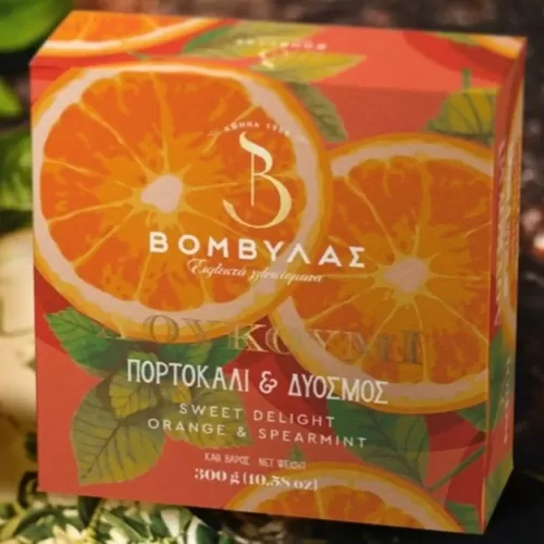 Λουκούμι Πορτοκάλι & Δυόσμος - Βομβύλας