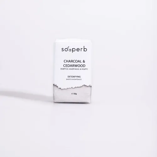 Σαπούνι Ενεργός Άνθρακας & Κέδρος - Soaperb