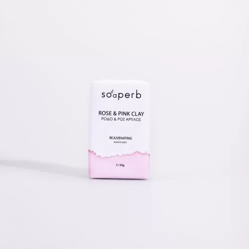 Σαπούνι Τριαντάφυλλο & Ροζ Άργιλος - Soaperb